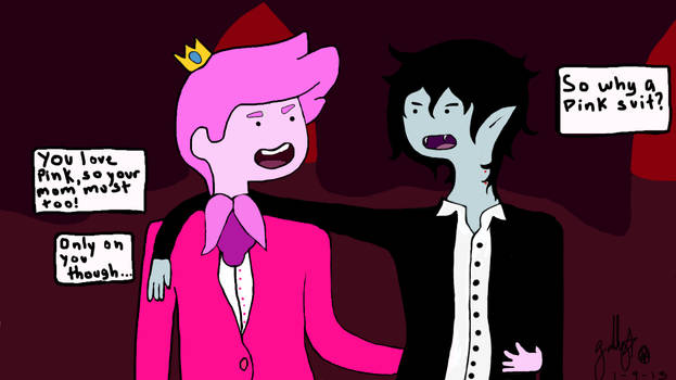 Marshall Lee and Prince Gumball