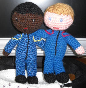 Travis and Trip amigurumi