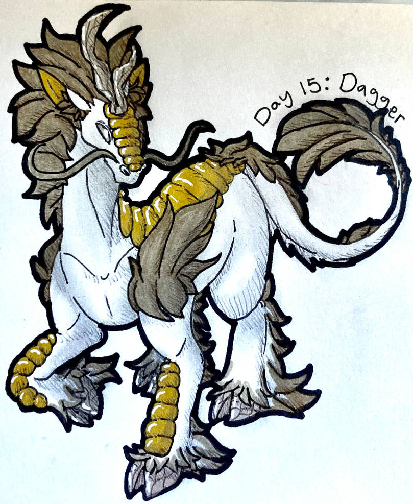 Inktober 2023 Day 15: Dagger by SoulspiritedWolf on DeviantArt