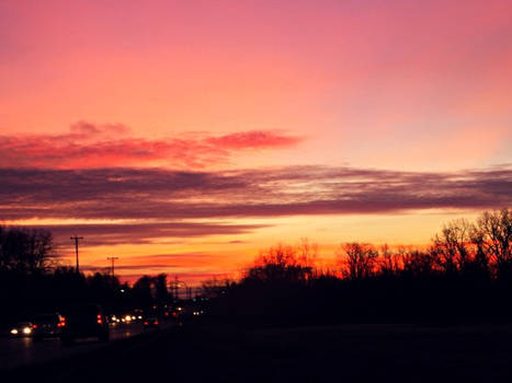 un ciel couleur sorbet