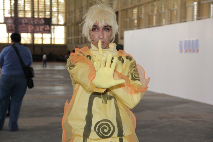 cosplay naruto shippuden tchacara da kiuuby amarelo kurama adulto