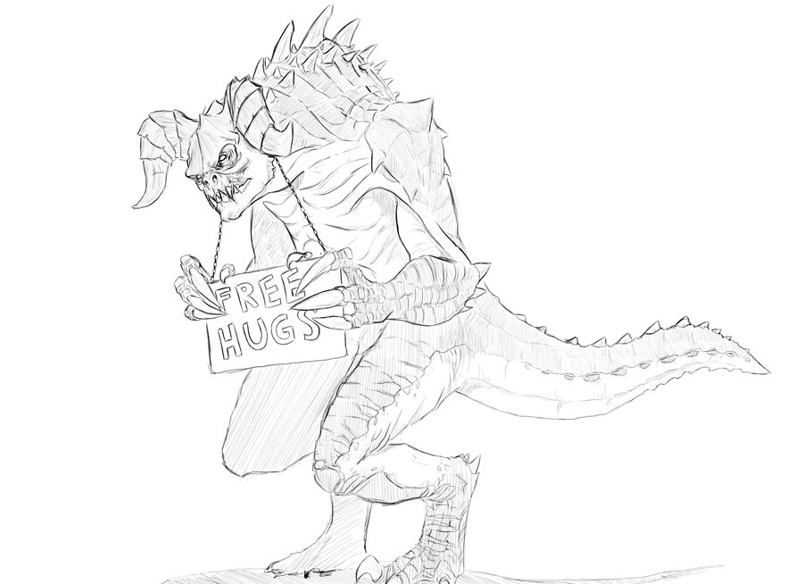 Deathclaw Free hugs