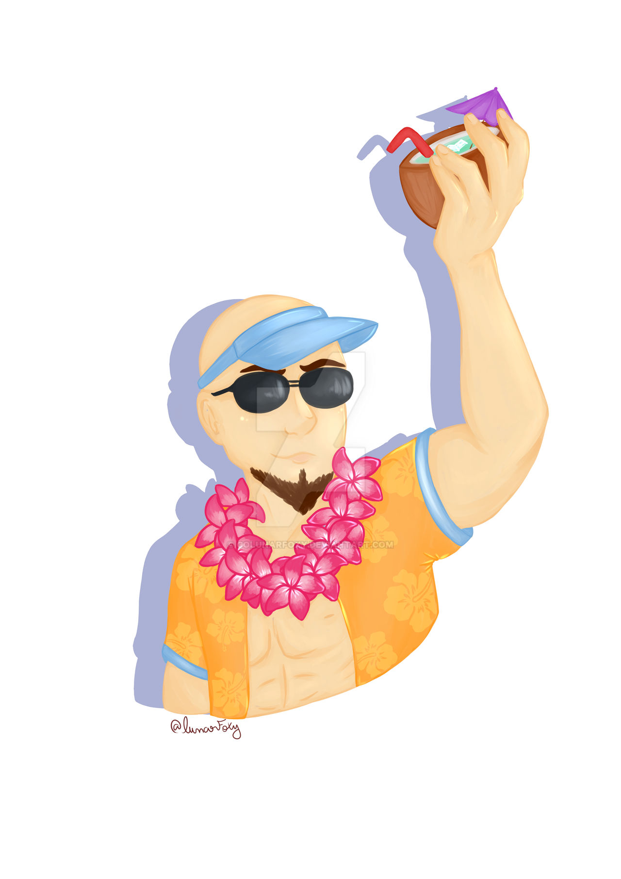 Pool Party Lee Sin by goLunarfoxy on DeviantArt