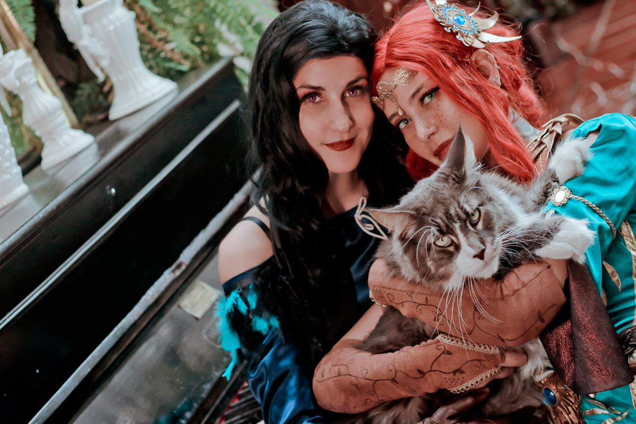 Triss and Yennefer V by rizzyun on DeviantArt