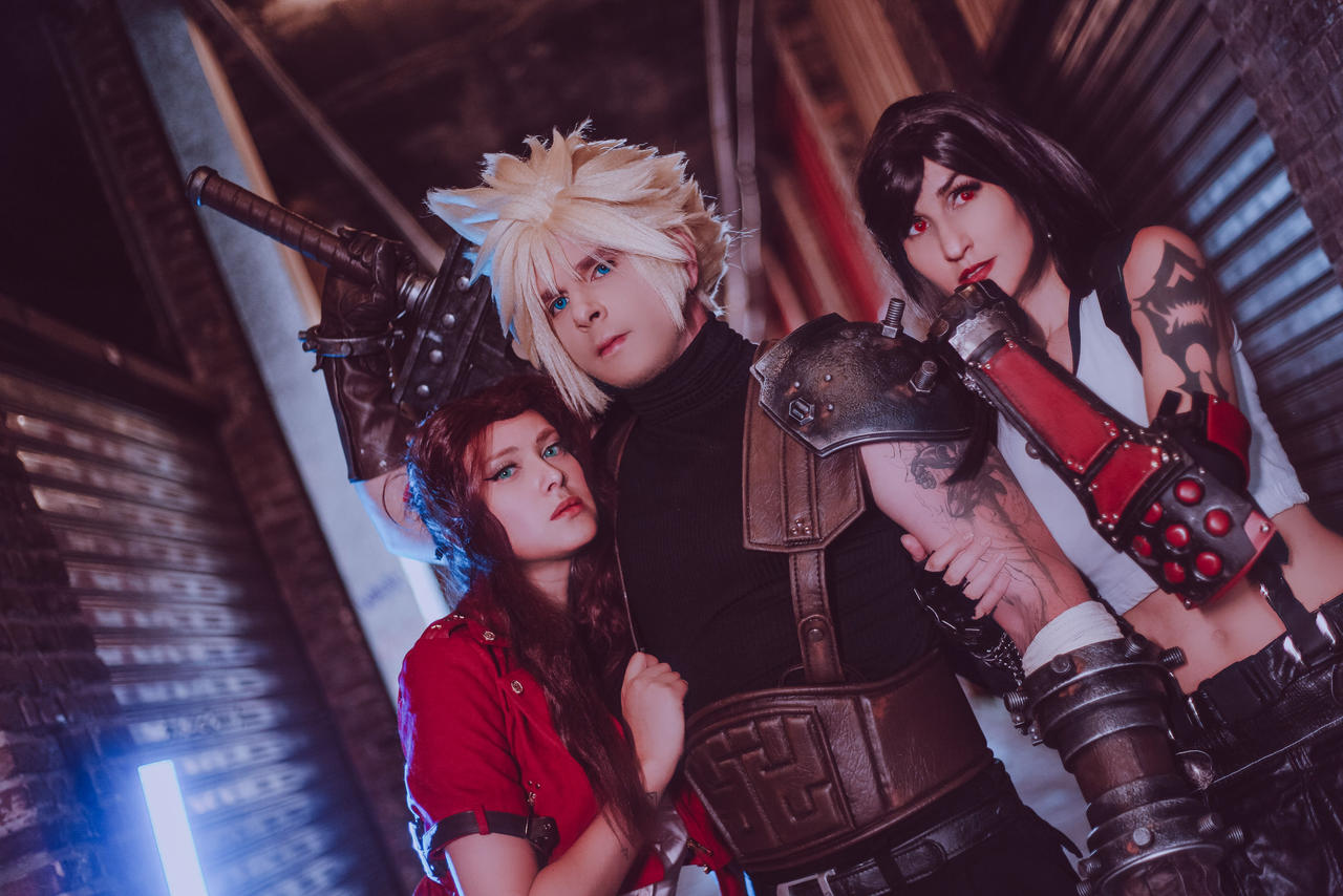 Aerith x Cloud x Tifa - FFY Remake Cosplay I by rizzyun on DeviantArt