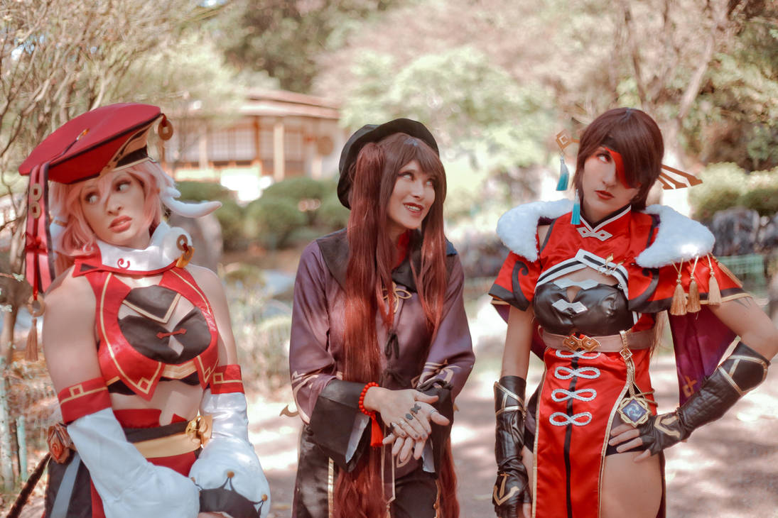 Yanfei HuTao Beidou Cosplay by rizzyun on DeviantArt