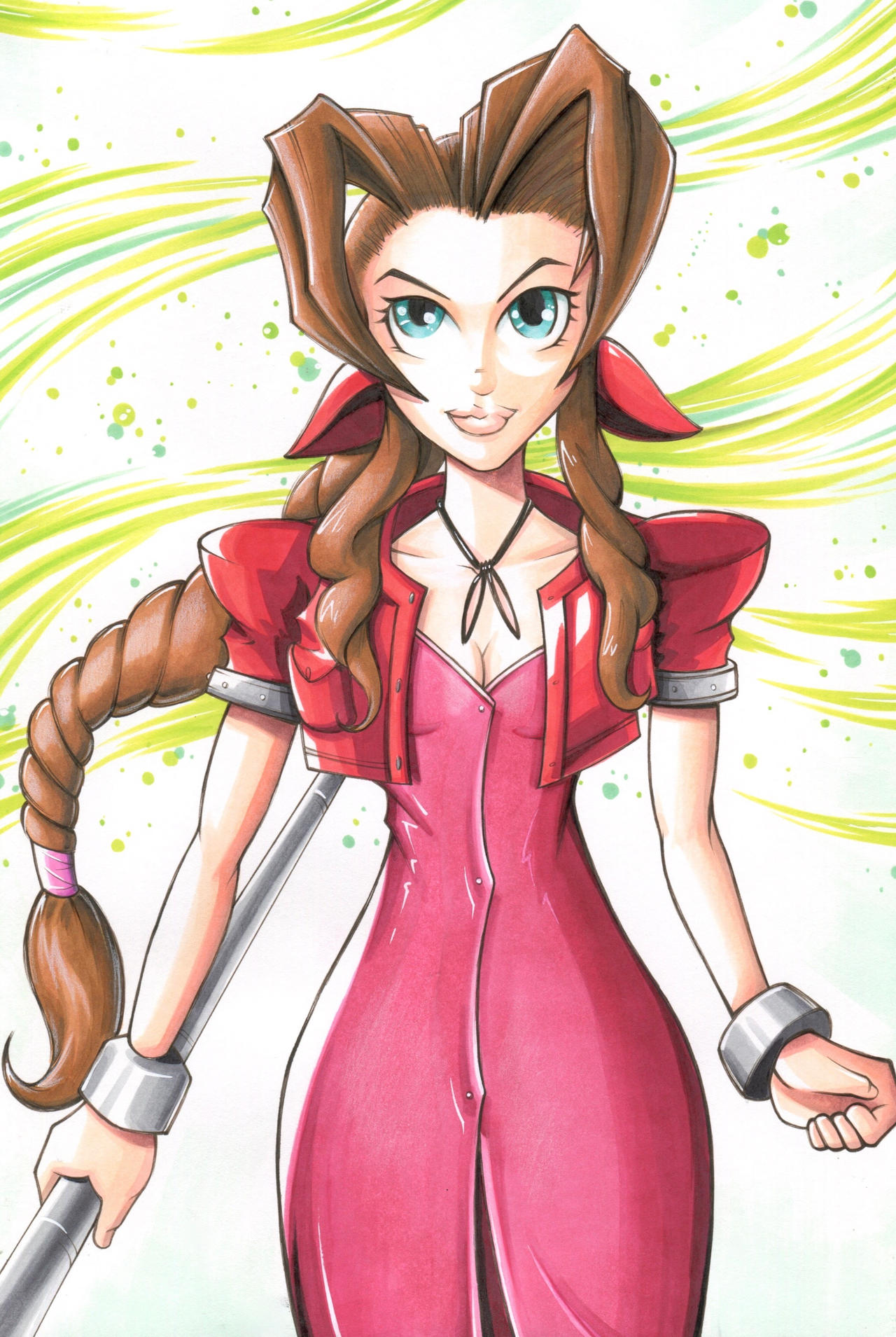 Aerith by 6AMart on DeviantArt
