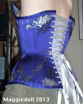 Purple Satin Overbust Back