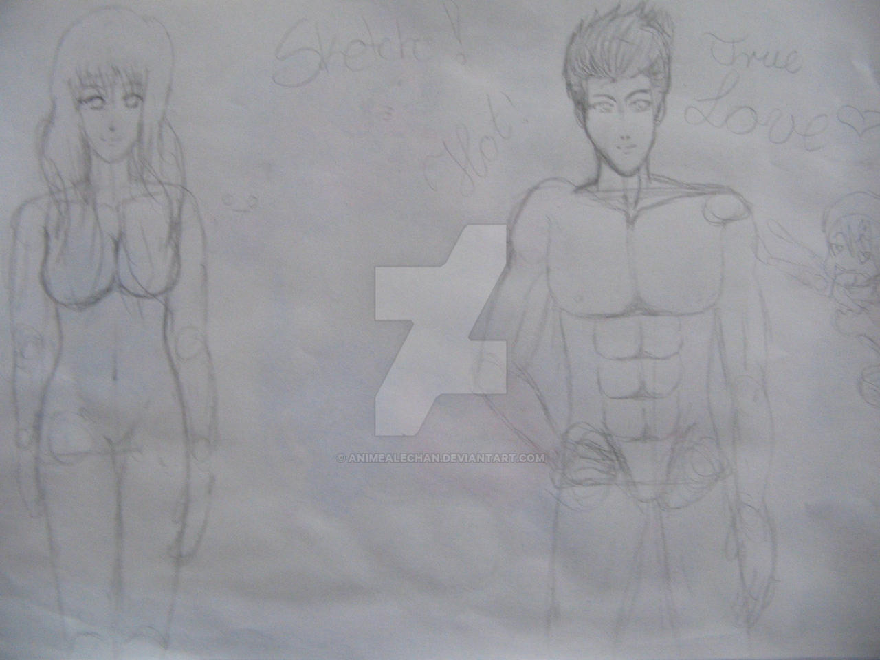 Female and Male Sketches