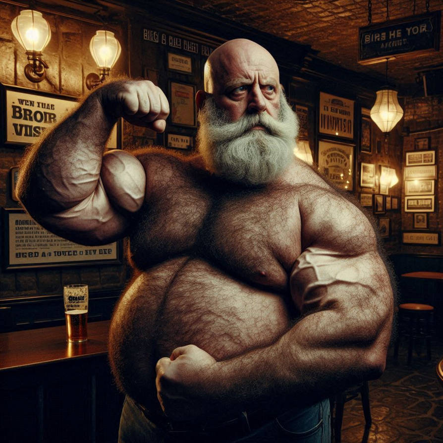 Beer Muscles Beer-bellied musclebear by sbanon on DeviantArt
