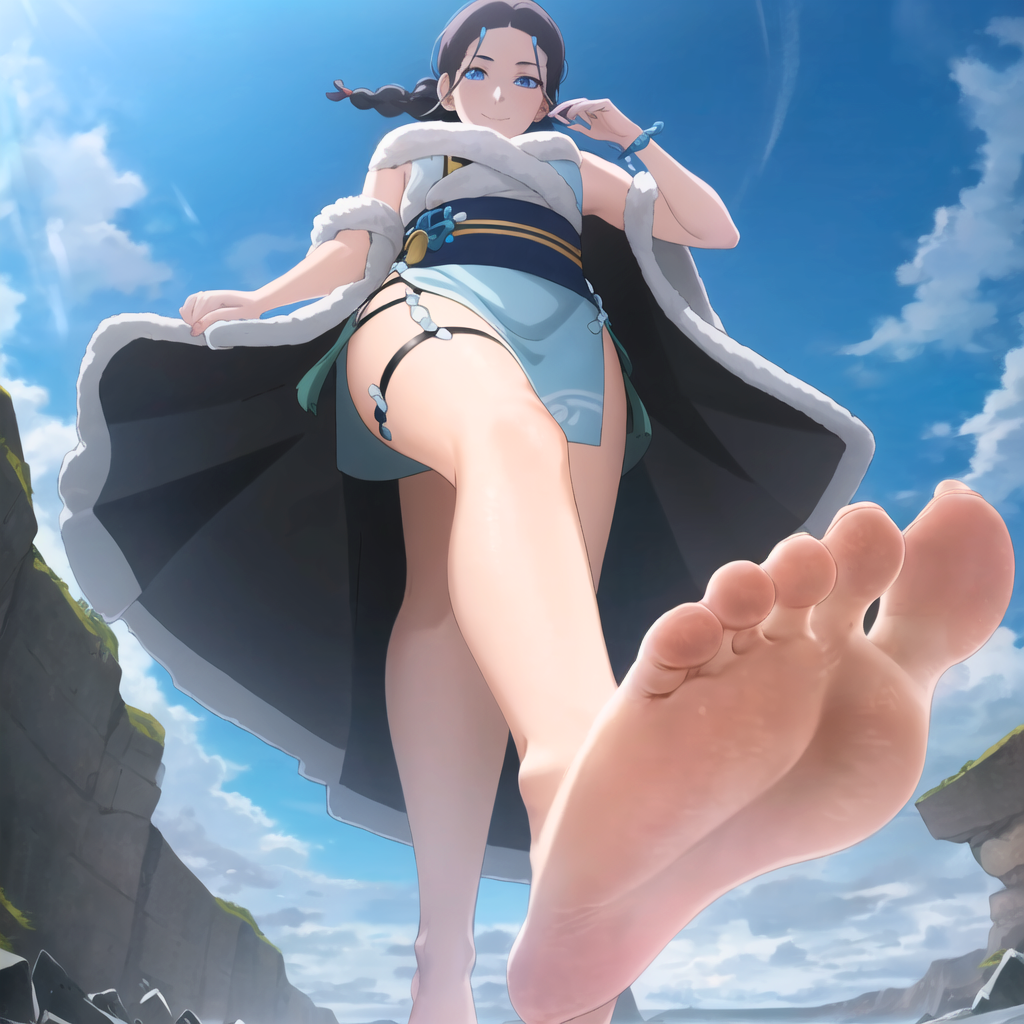 Katara Giantess Feet Avatar (Ai generated) by BeastCR on DeviantArt