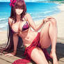 Scathach bikini 3- Fate Grand Order (Ai Generated)