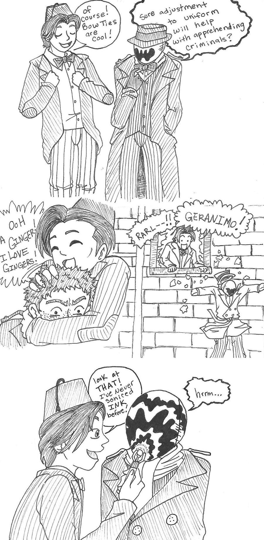 Rorschach Meets the Doctor by InfiniteIkari on DeviantArt