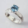 Aquamarine Engagement Ring