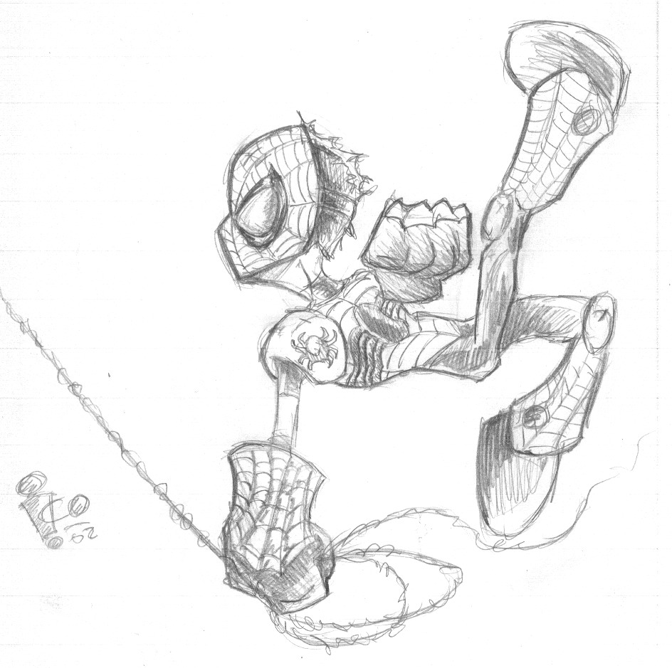 Spidey Outfit Sketch