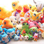 Big Ole Group of Digimon Plush