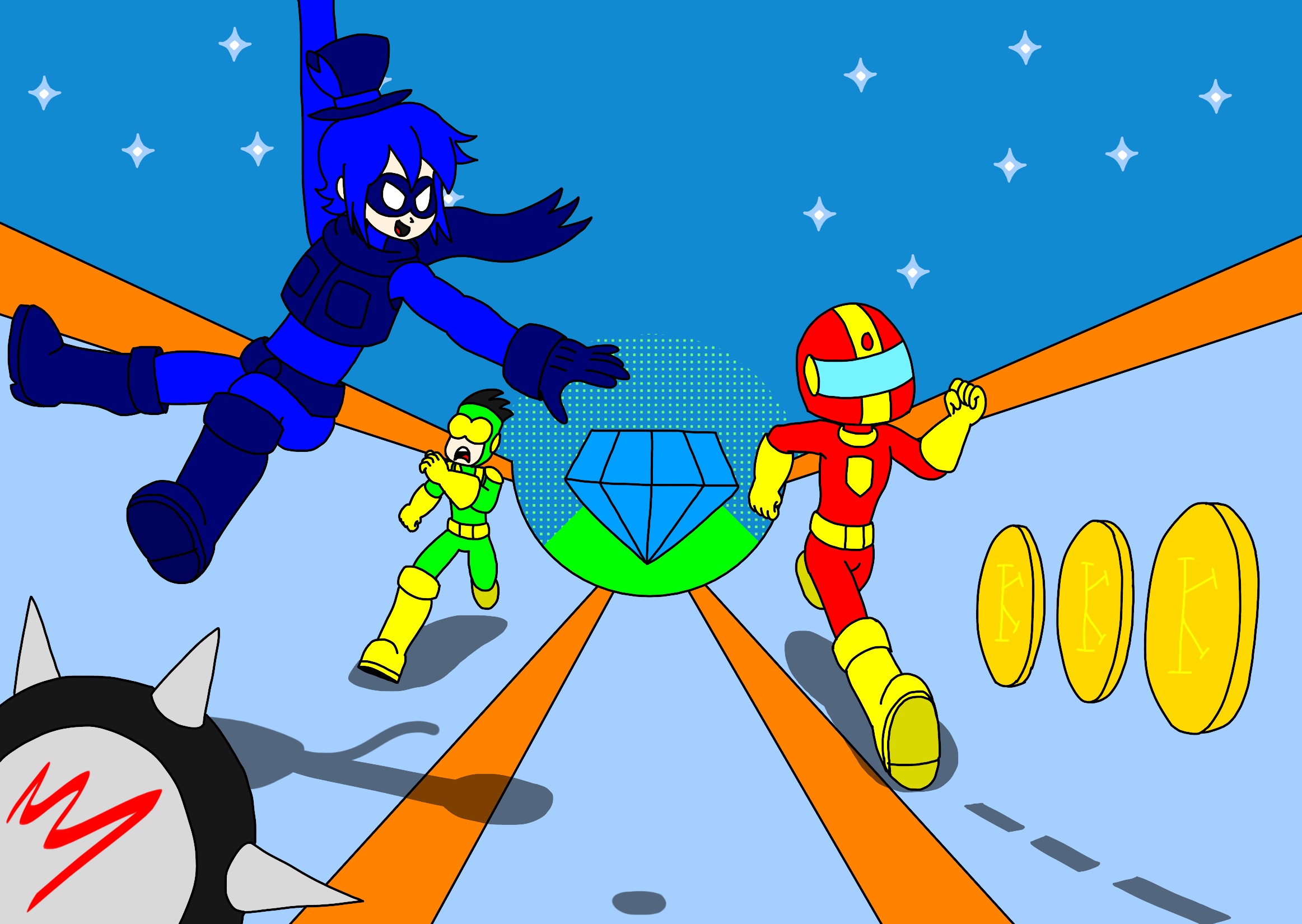 Chain Ranger Chain Ranger and Mercury in Special Stage 2 by threadman1905 on DeviantArt