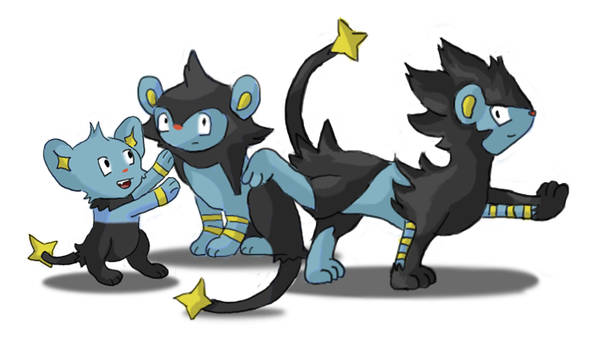 Shinx, Luxio and Luxray