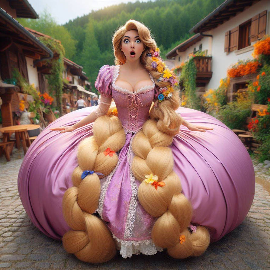 Rapunzel Inflation Rapunzel Inflategown (5) by omaru5562 on DeviantArt