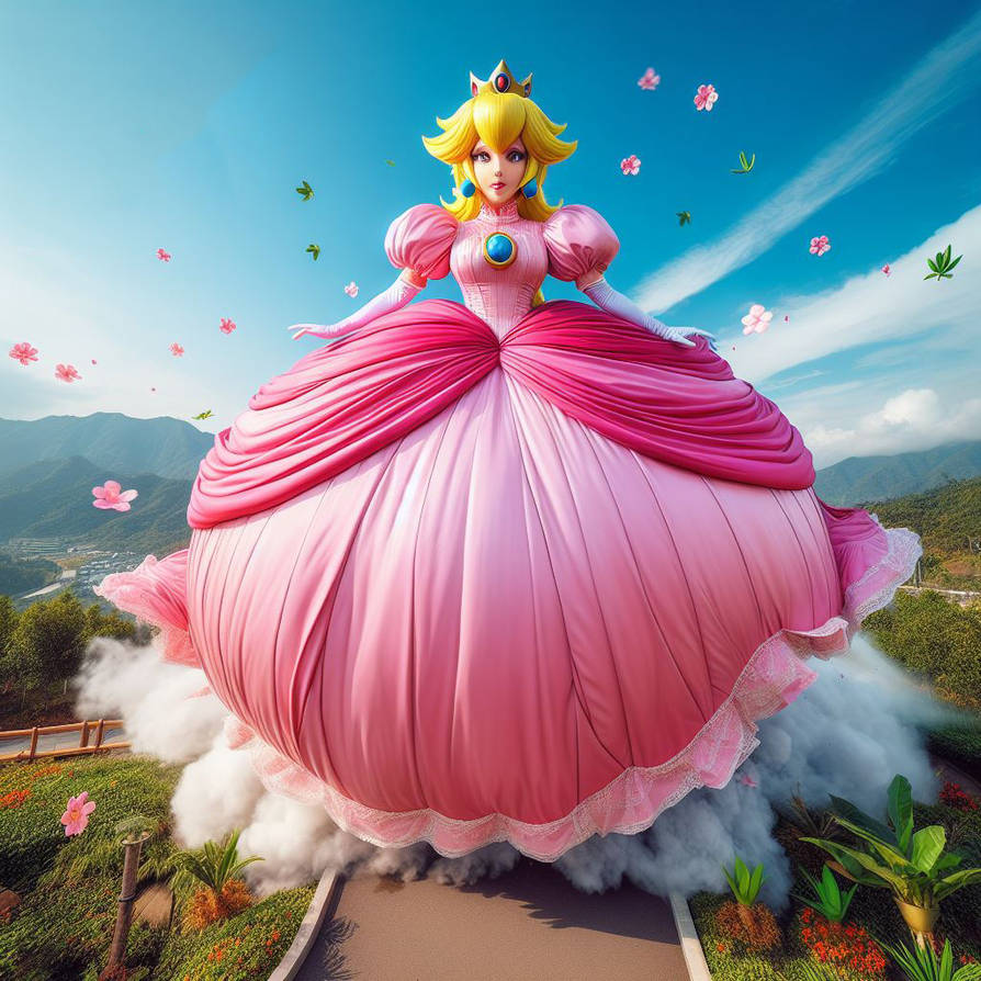 Peach Parachute Dress (15) by omaru5562 on DeviantArt Peach Parachute Dress (15) by omaru5562 on DeviantArt