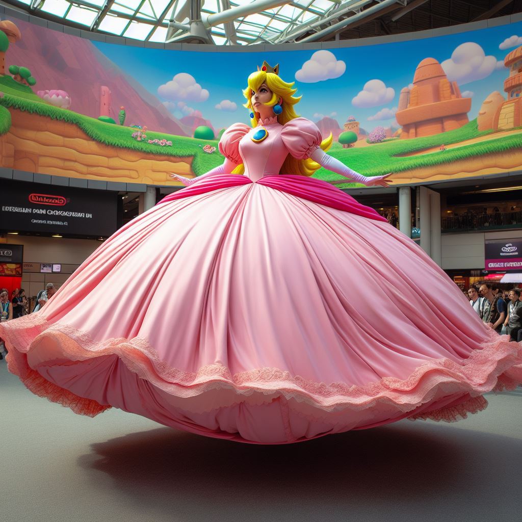 princess peach parachute dress Princess Peach using her dress as a parachute by ForeverFireNinjaFan on DeviantArt