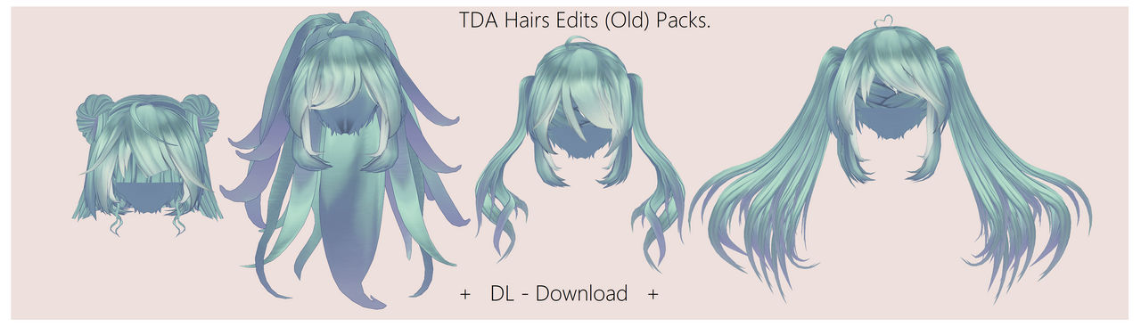 TDA Hairs Pack Gifts.500 Watchers + 900 Subs(down)