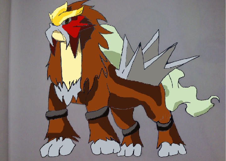 Entei by BlackSkab on DeviantArt