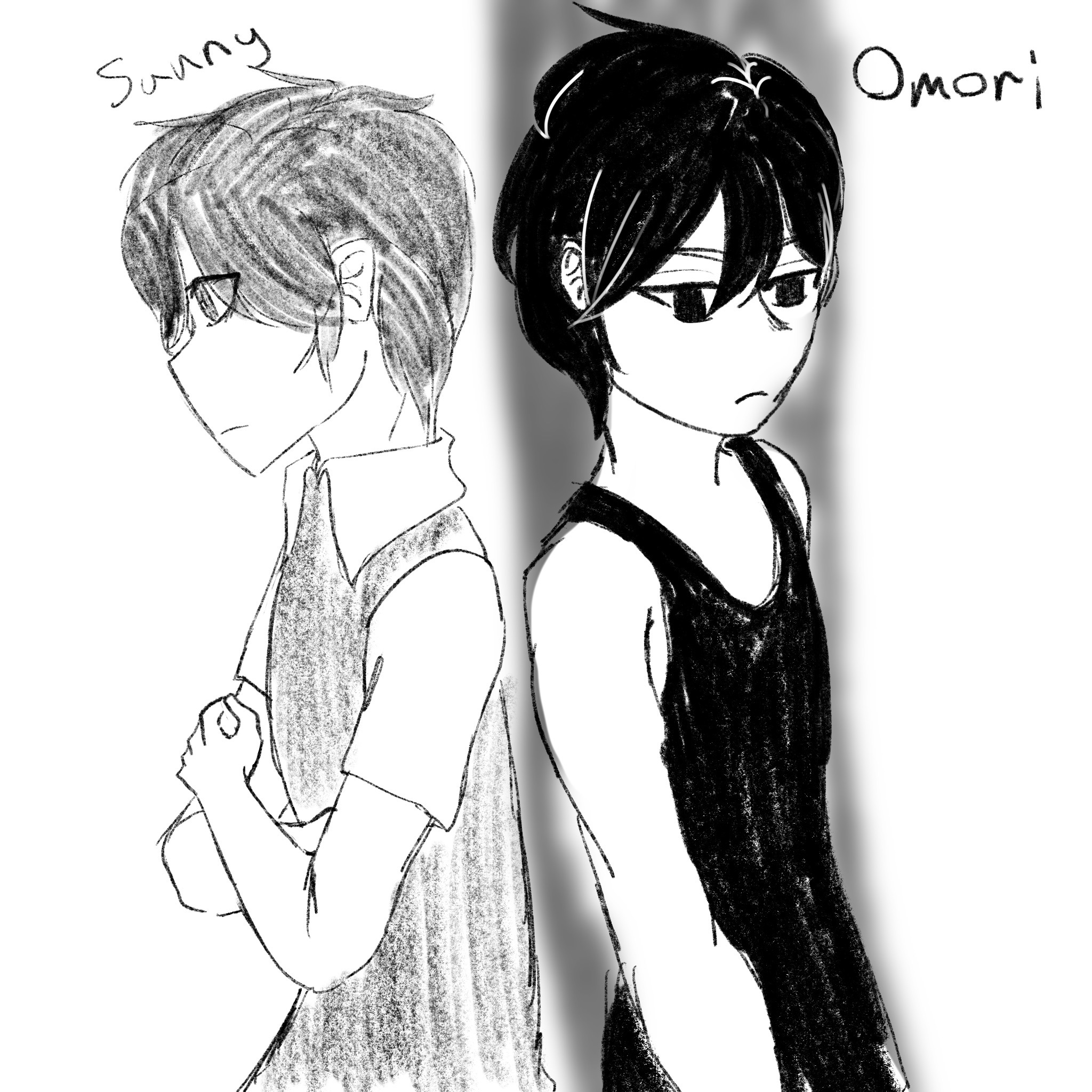 Sunny and Omori by DeskFaceArt on DeviantArt