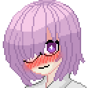 mitsuBlush Pixelart Emote by mizutsunee