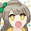 mitsuAww Pixelart Kotori Emote by mizutsunee