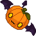 mitsuSpook Maple Story 2 Pumky Pixelart Emote by mizutsunee