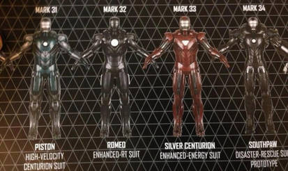 Iron Man Armor Mark XXXI - XXXIV