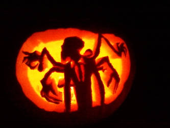 Beware Slenderman Pumpkin