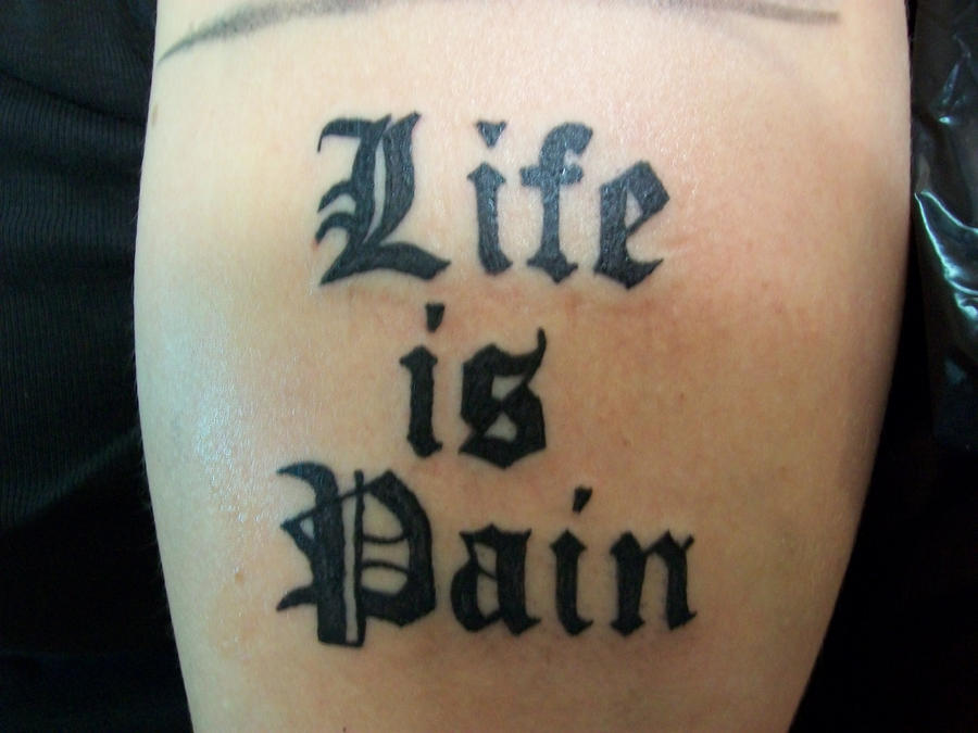 Life is pain by AndreButzke on DeviantArt
