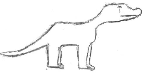 Hand drawn Dinosaur