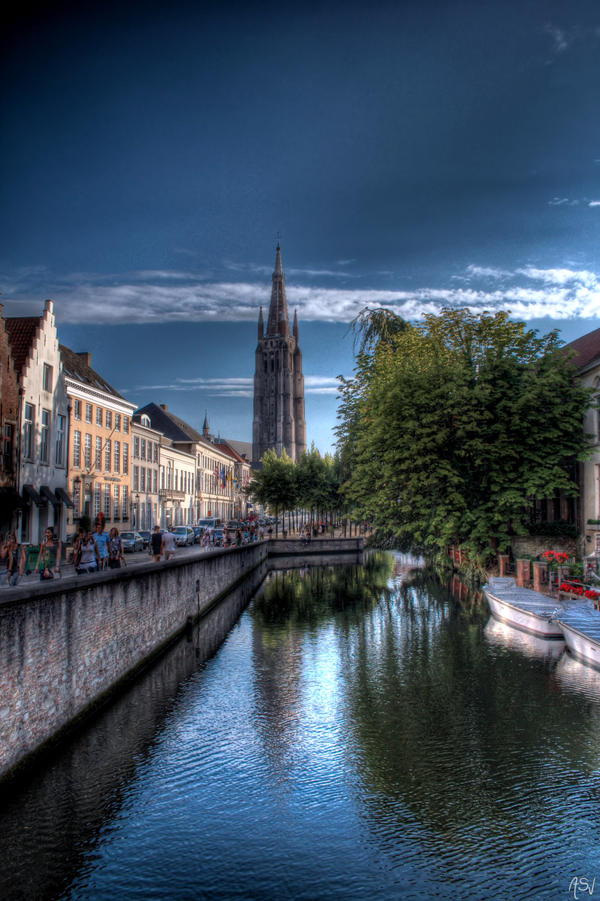 Een mooie stad Brugge HDR