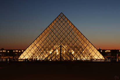 Pyramid at Night