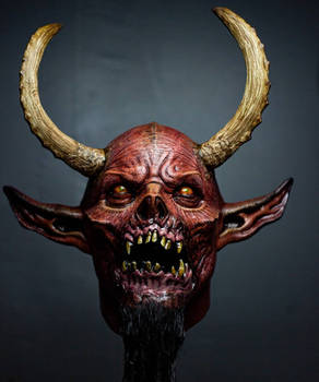 Horned Demon latex display head