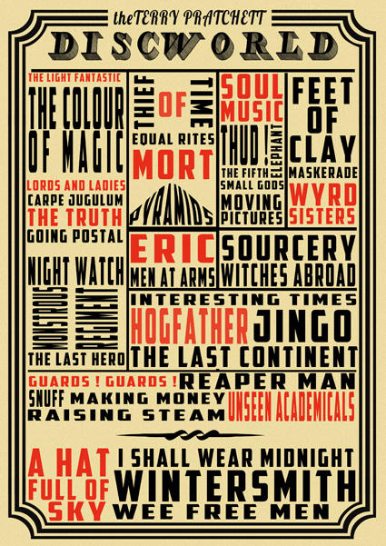 Discworld Books Poster By Funkydpression On DeviantArt