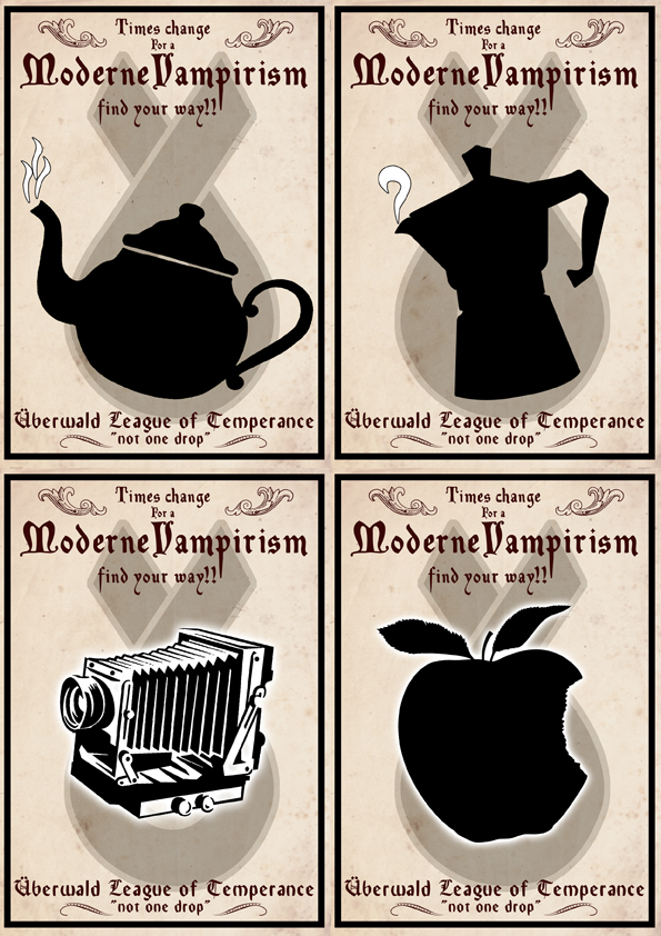 Uberwald temperance league posters by funkydpression