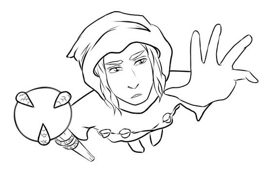 Raistlin Majere lineart