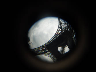 Eiffel Tower through fisheye 3