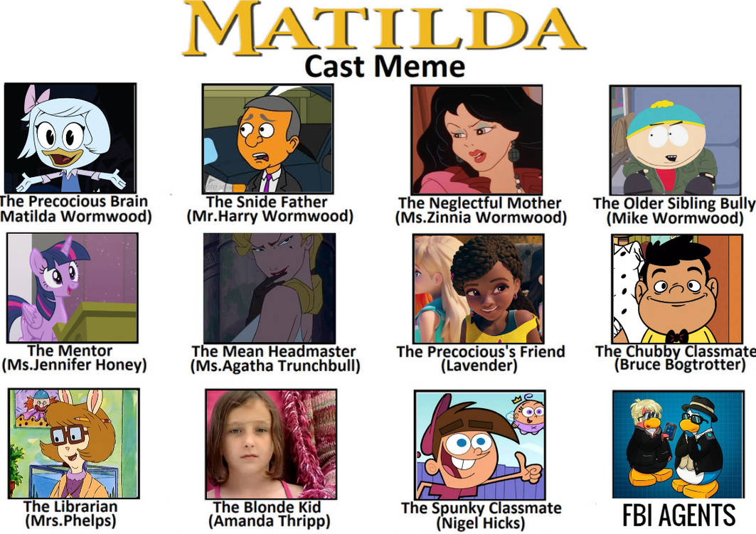 Meme About Mathilde Matilda My Cast Meme by xXSPINNINFAN445Xx on DeviantArt
