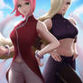 Sakura and Ino