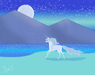The Last Unicorn: Moon by KGGDesignStudio