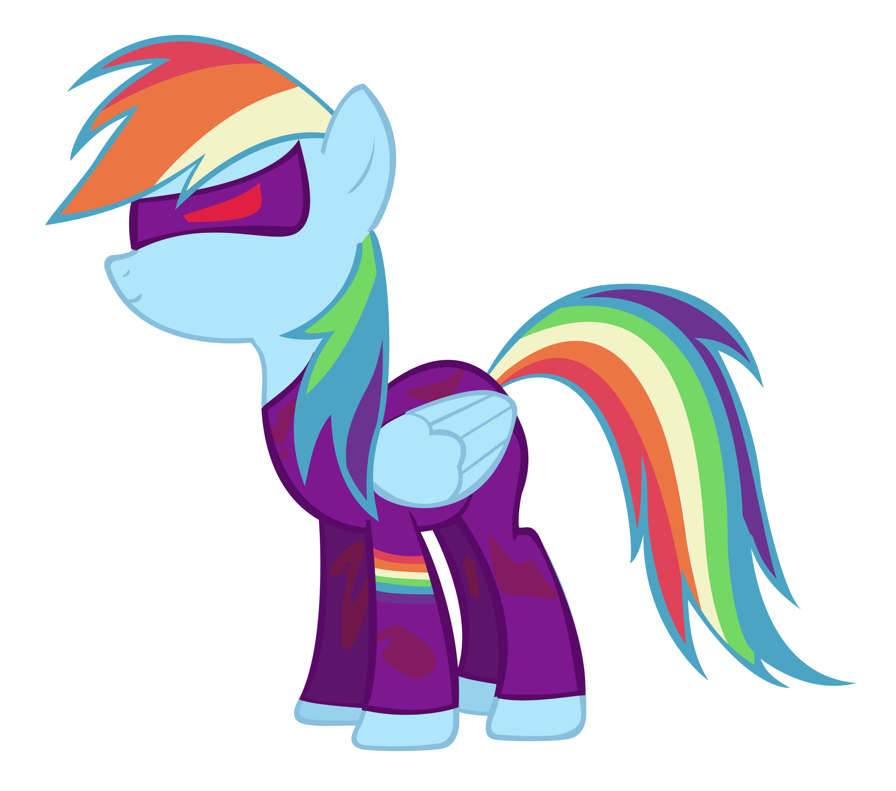 Rainbow Factory Dash Vector