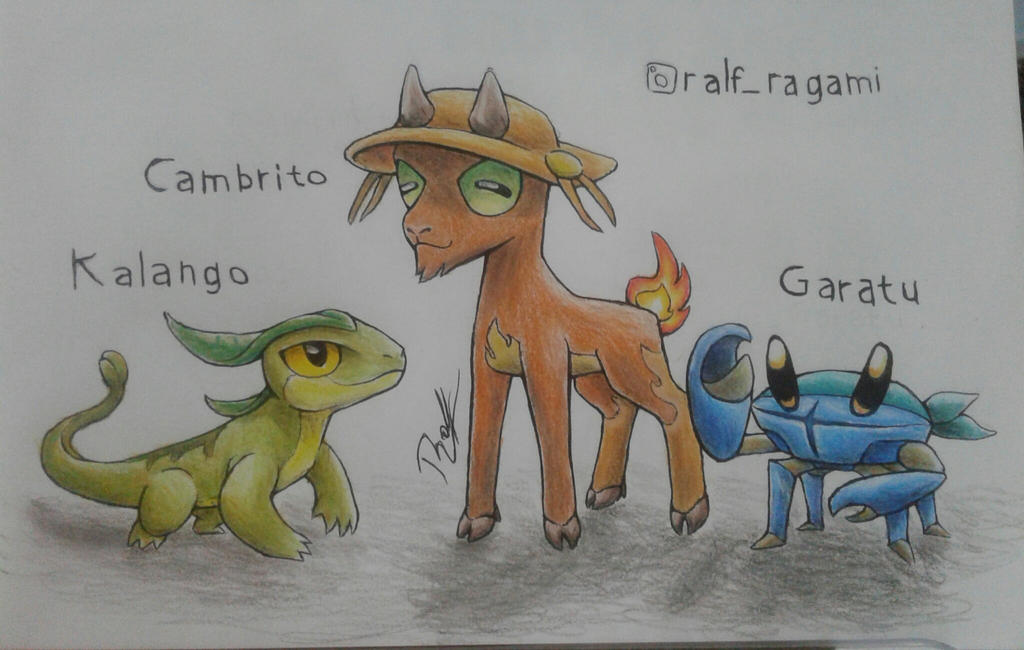 Eu desenhei Pokémons starters brasileiros baseados nessa imagem que foi  postada aqui e no Twitter! : r/brasil