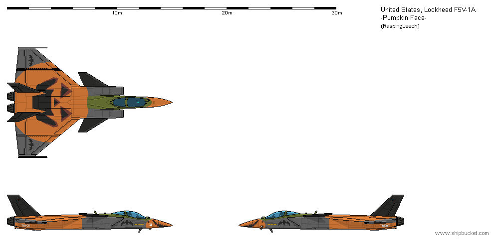 Lockheed F5V-1A -Pumpkin Face- by Vexiphile on DeviantArt