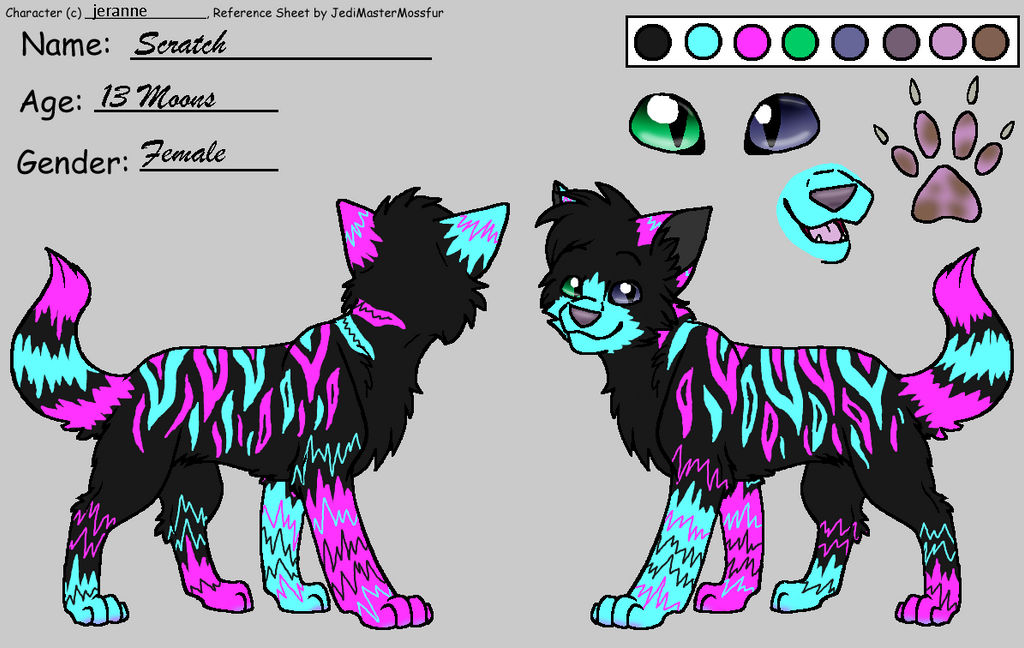 Animal Scratch Reference Scratch - Reference Sheet by jeranne on DeviantArt