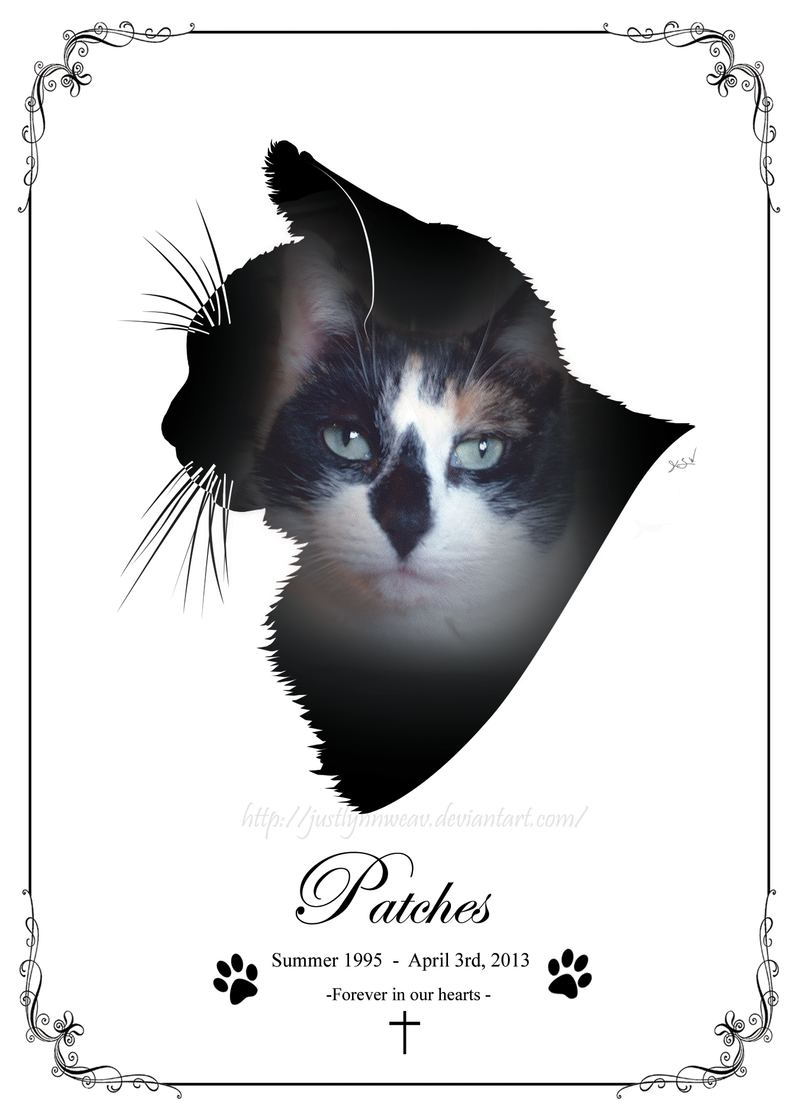 Patches Silhouette memorial portrait